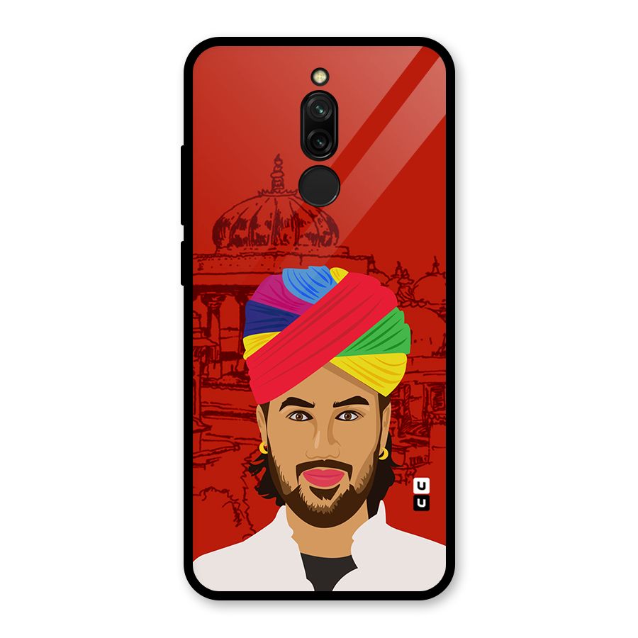 The Rajasthani Chokro Glass Back Case for Redmi 8