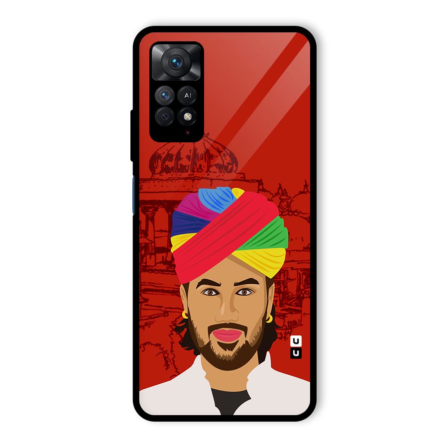 The Rajasthani Chokro Glass Back Case for Redmi Note 11 Pro