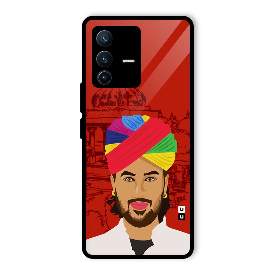 The Rajasthani Chokro Glass Back Case for Vivo V23 Pro
