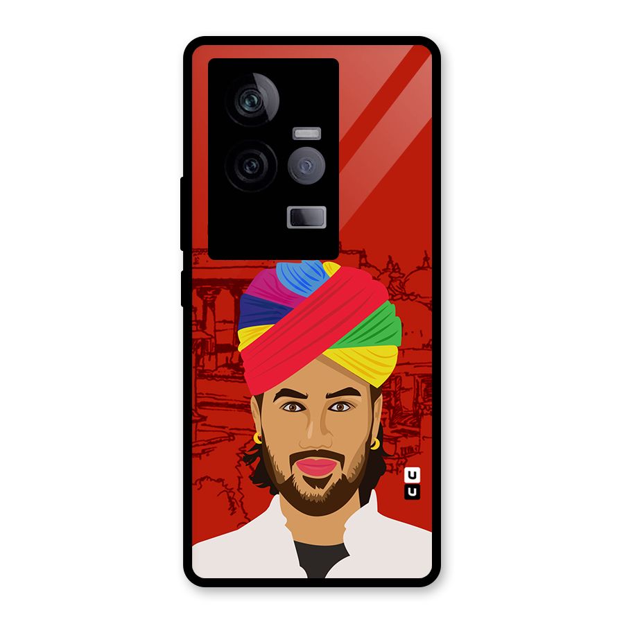 The Rajasthani Chokro Glass Back Case for Vivo iQOO 11 5G