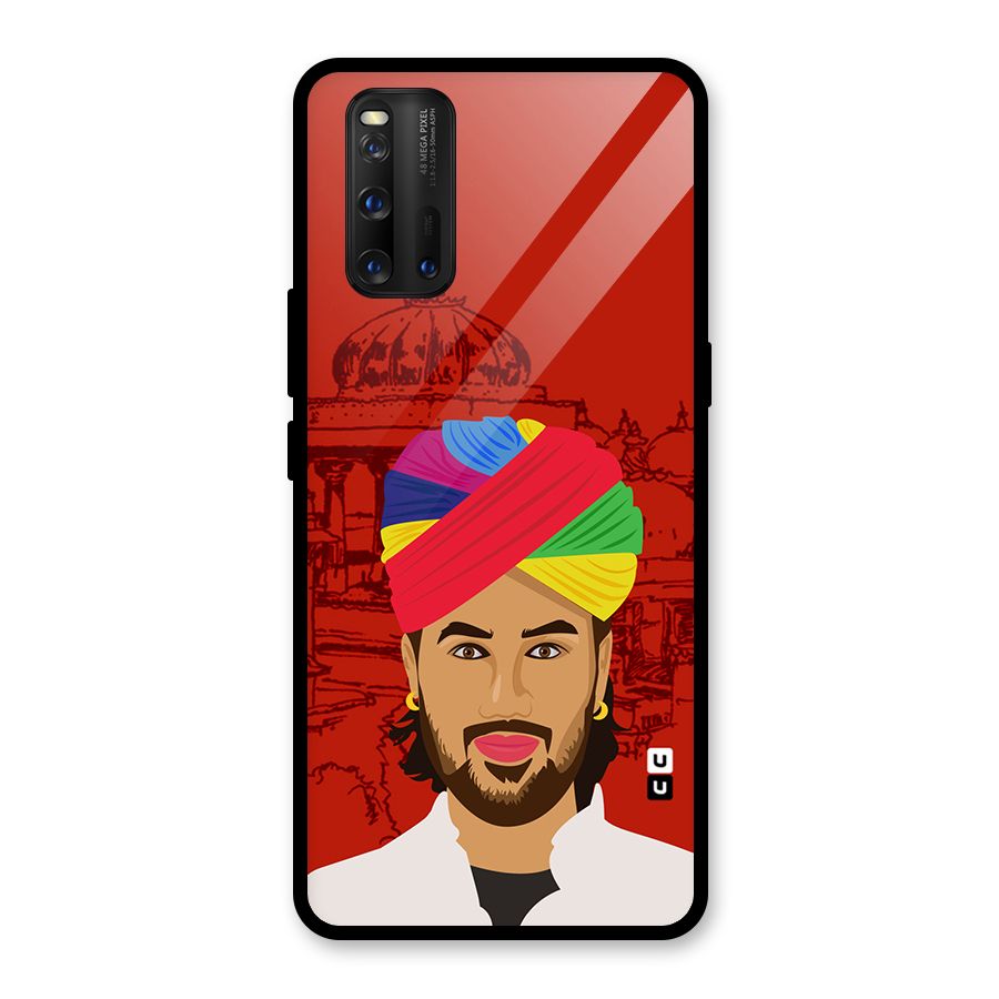 The Rajasthani Chokro Glass Back Case for Vivo iQOO 3