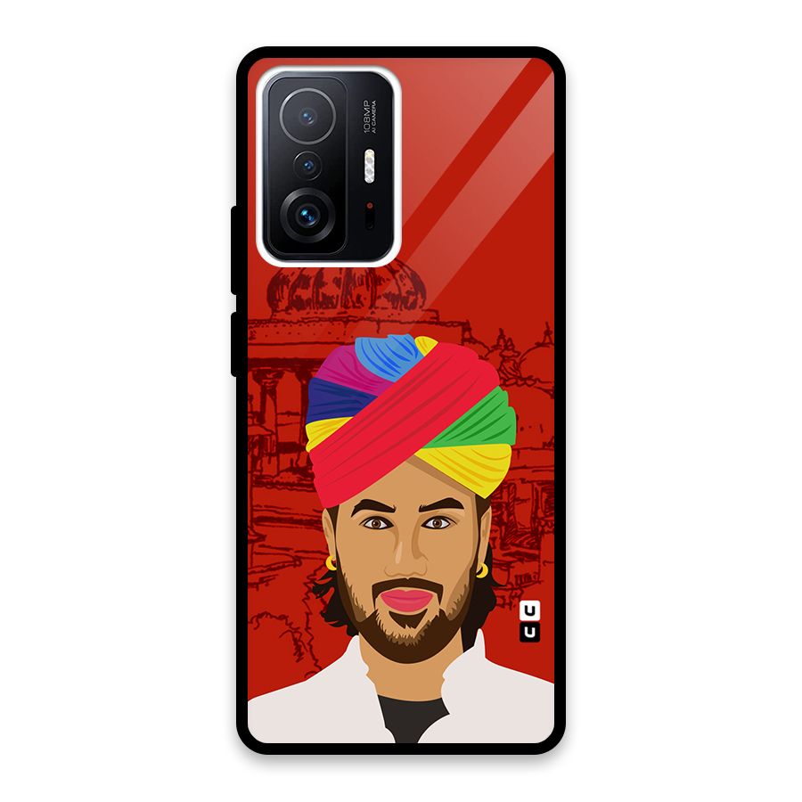 The Rajasthani Chokro Glass Back Case for Xiaomi 11T Pro