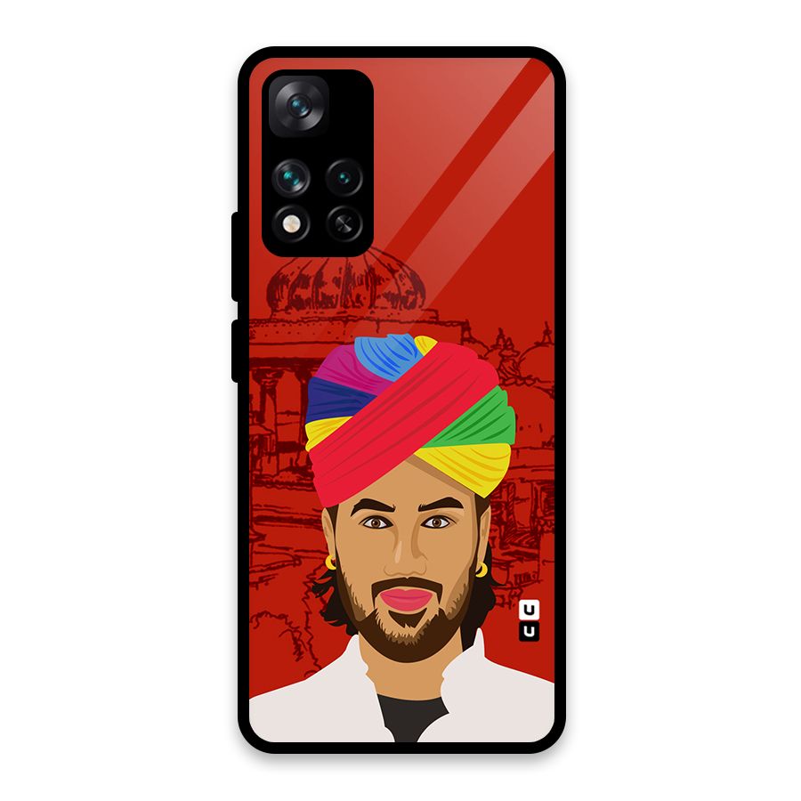 The Rajasthani Chokro Glass Back Case for Xiaomi 11i HyperCharge 5G