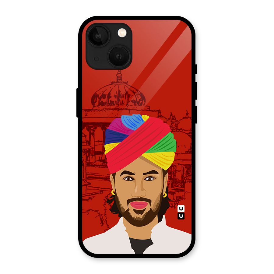 The Rajasthani Chokro Glass Back Case for iPhone 13