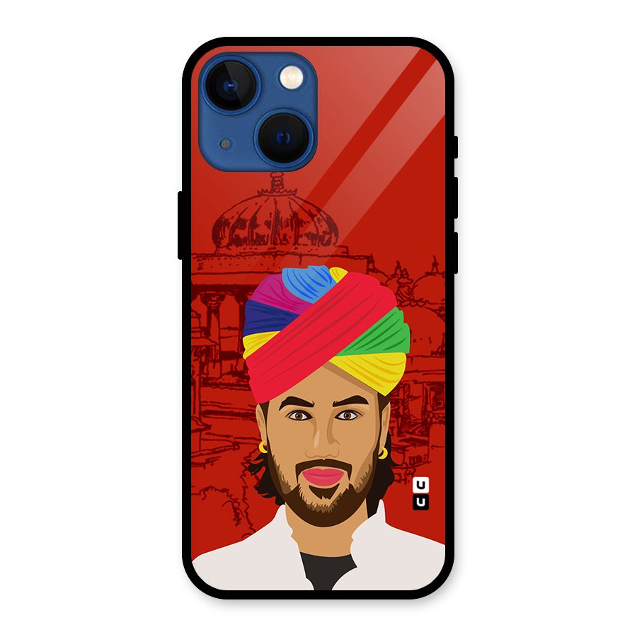 The Rajasthani Chokro Glass Back Case for iPhone 13 Mini