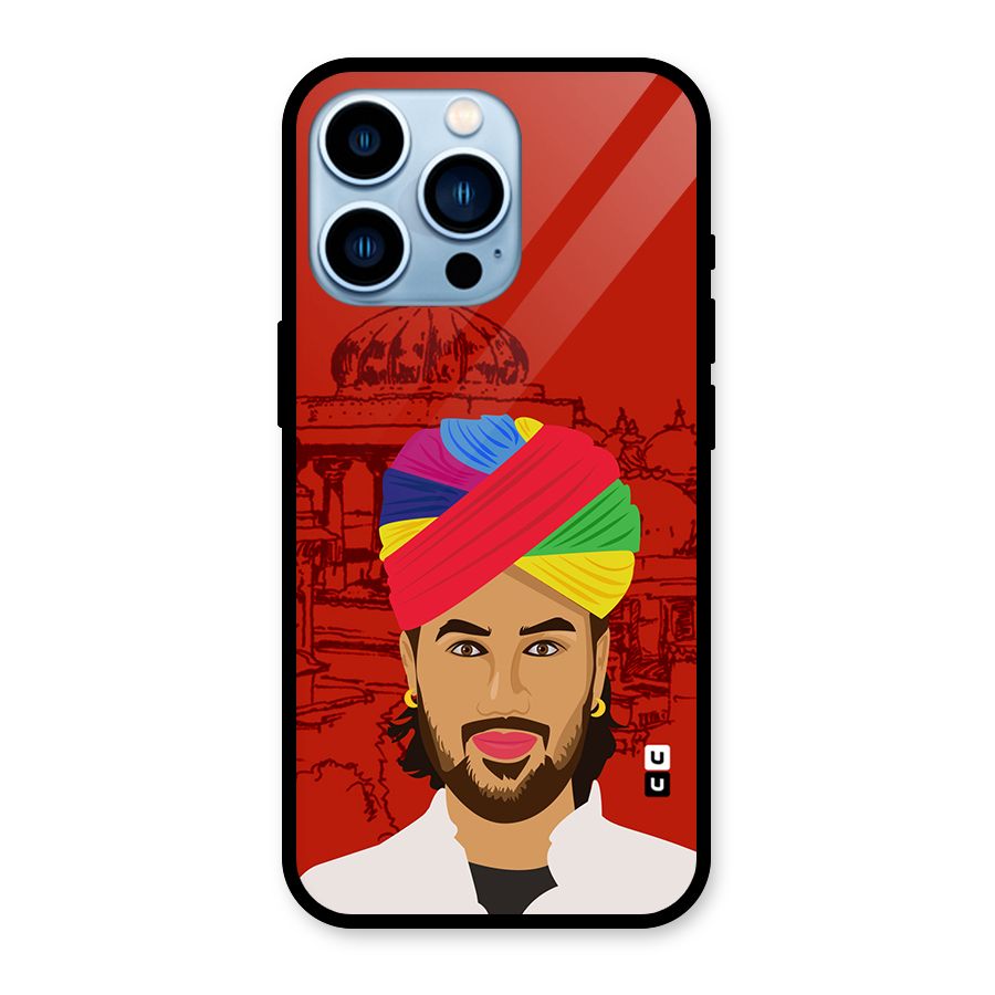The Rajasthani Chokro Glass Back Case for iPhone 13 Pro