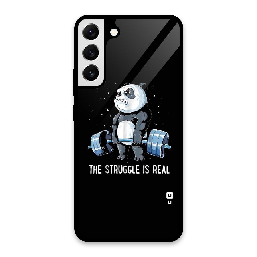 The Struggle is Real Glass Back Case for Galaxy S22 Plus 5G