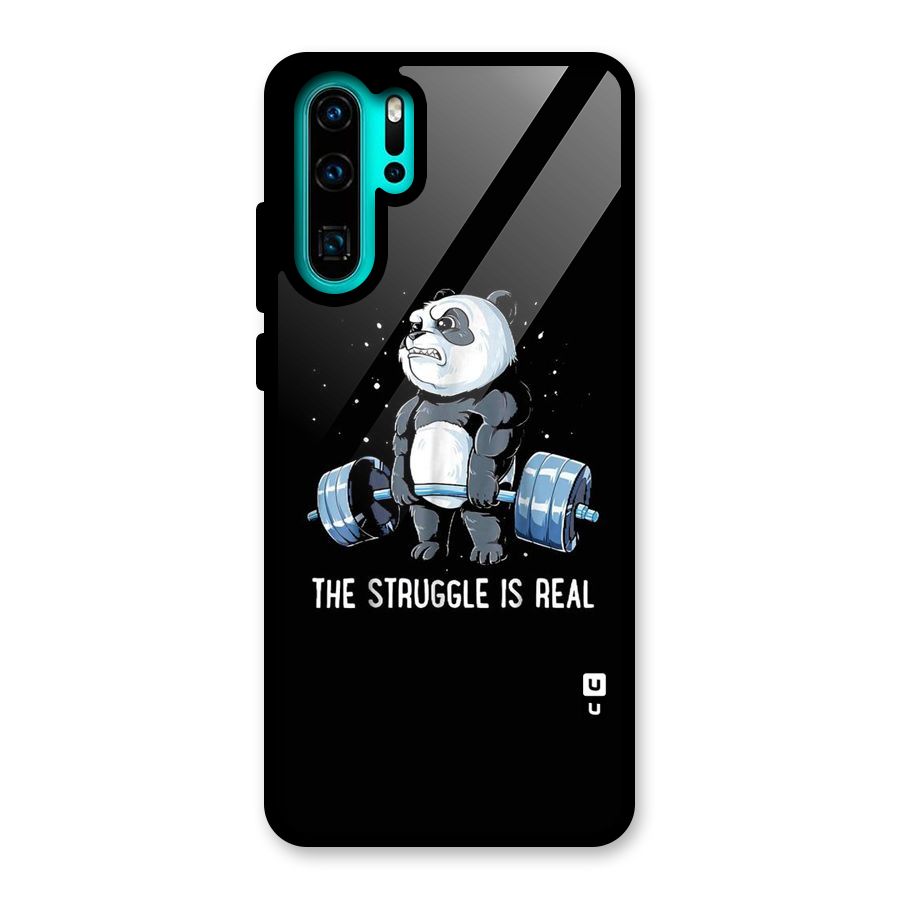 The Struggle is Real Glass Back Case for Huawei P30 Pro