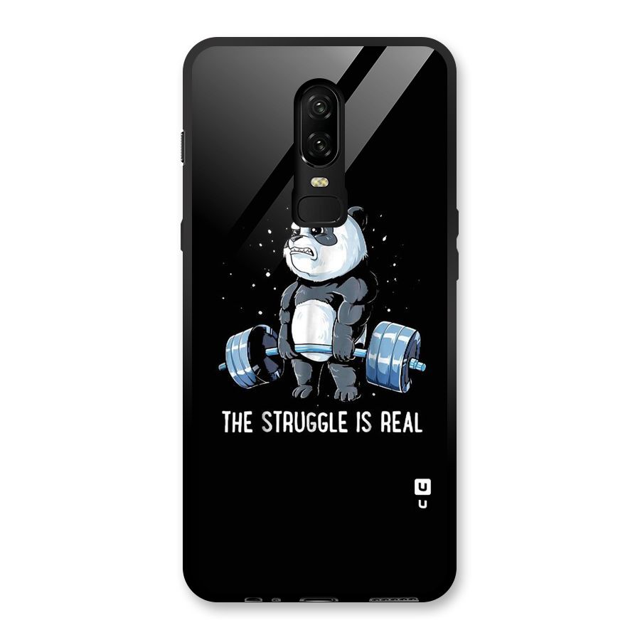 The Struggle is Real Glass Back Case for OnePlus 6