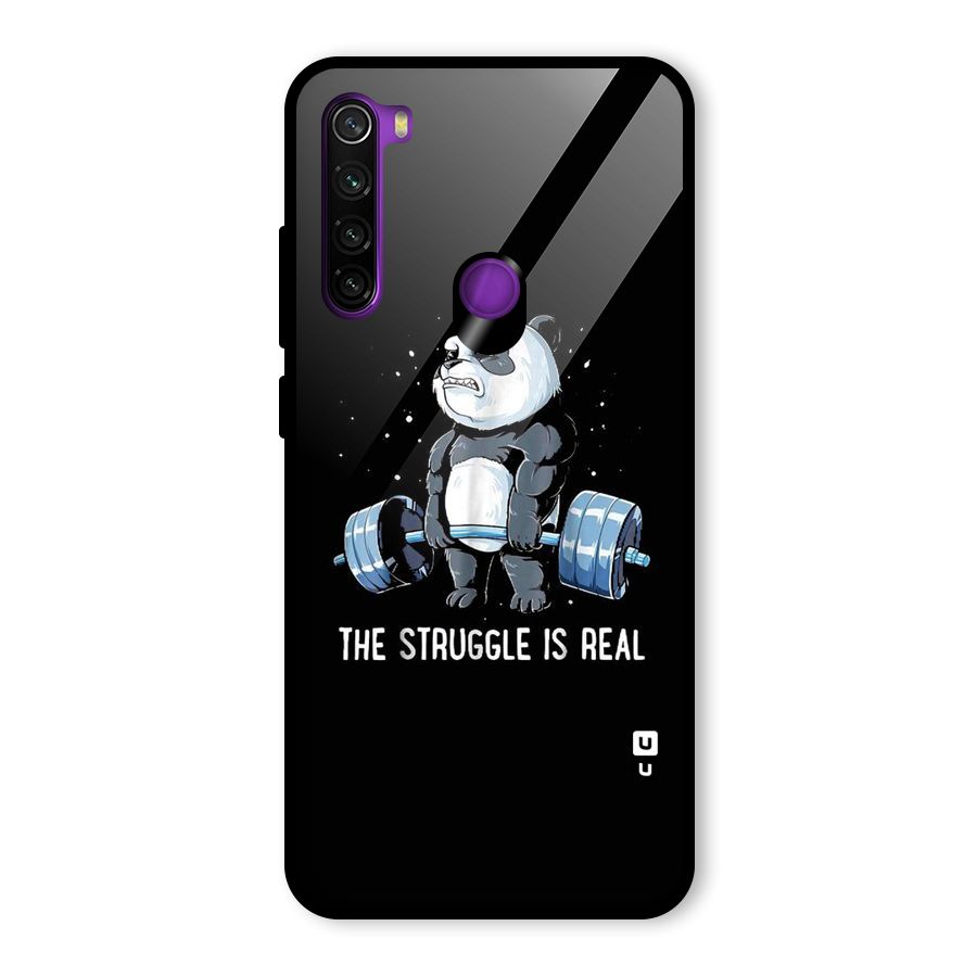 The Struggle is Real Glass Back Case for Redmi Note 8