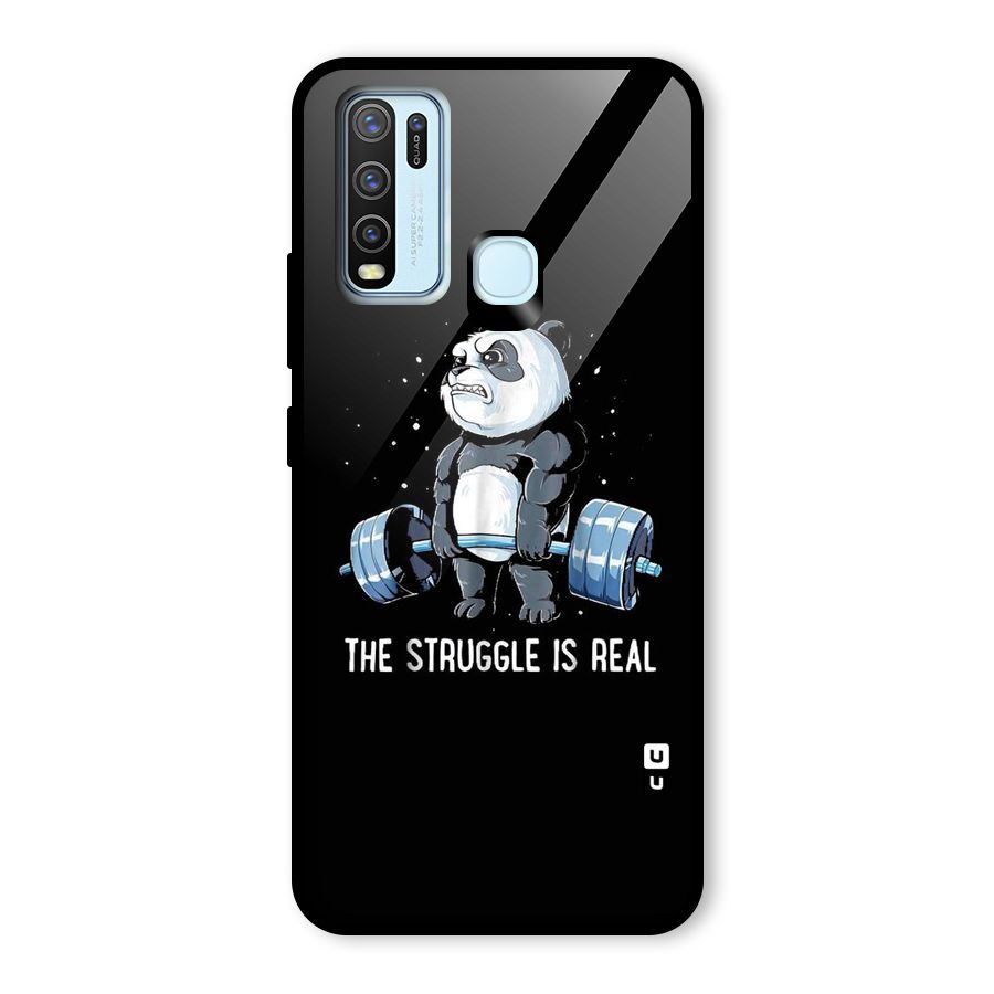 The Struggle is Real Glass Back Case for Vivo Y30