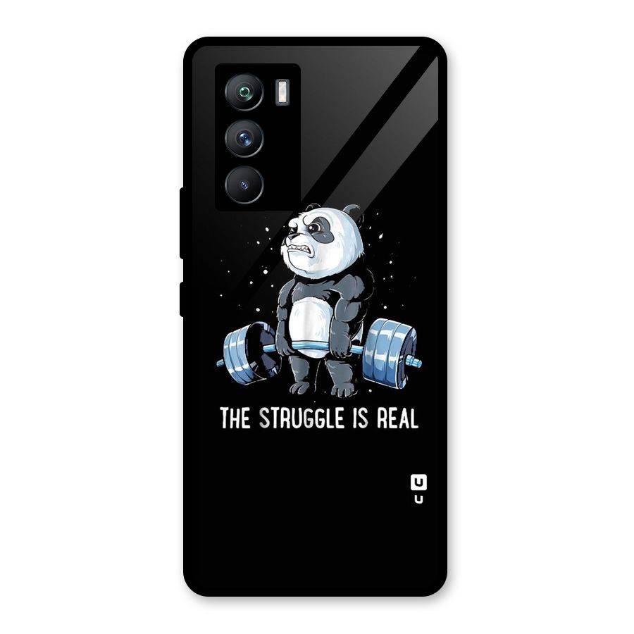 The Struggle is Real Glass Back Case for Vivo iQOO 9 SE