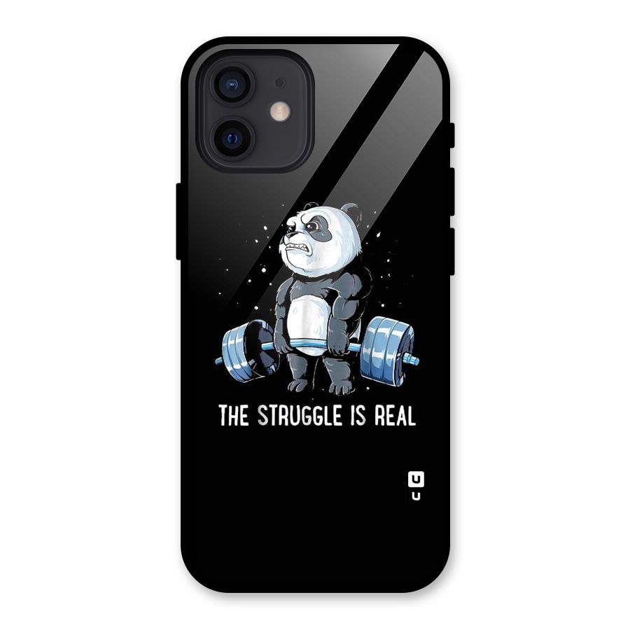 The Struggle is Real Glass Back Case for iPhone 12
