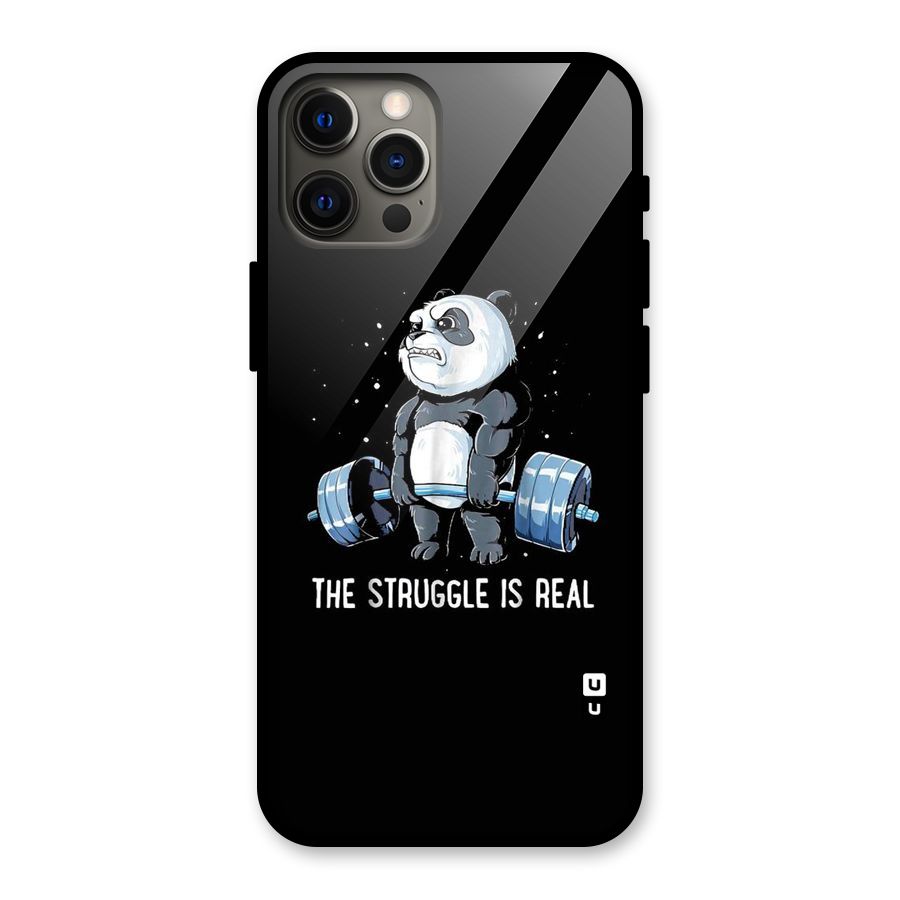 The Struggle is Real Glass Back Case for iPhone 12 Pro Max
