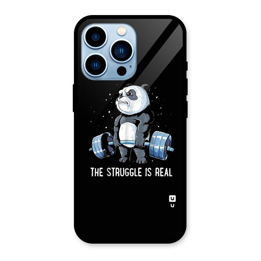 The Struggle is Real Glass Back Case for iPhone 13 Pro