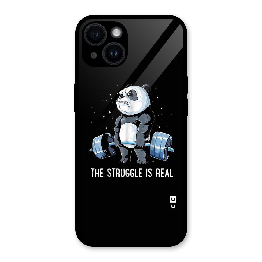 The Struggle is Real Glass Back Case for iPhone 14