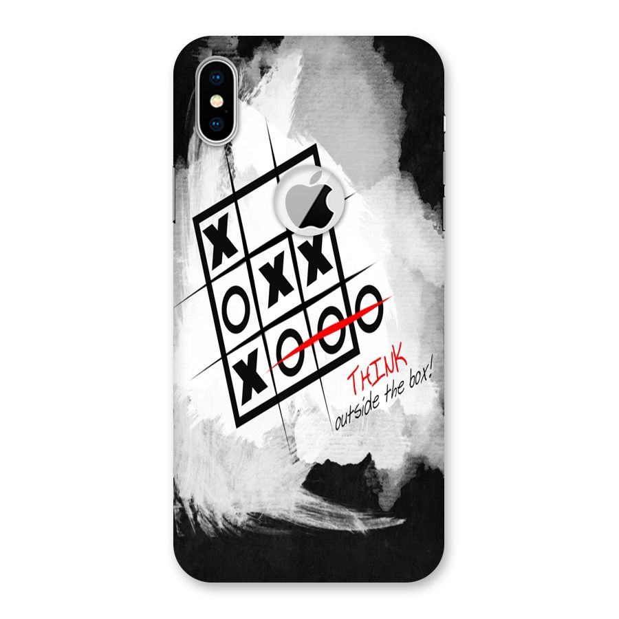 Think Box Back Case for iPhone XS Logo Cut