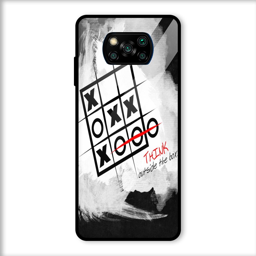 Think Box Glass Back Case for Poco X3