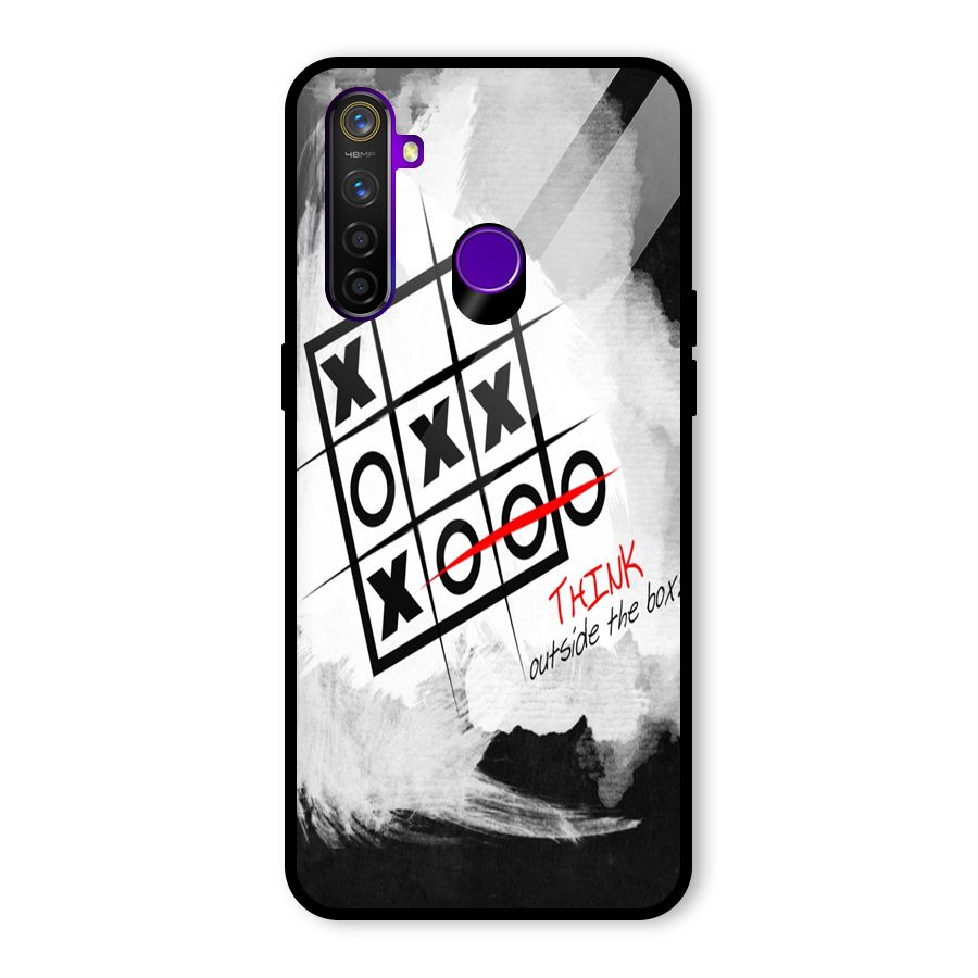 Think Box Glass Back Case for Realme 5 Pro