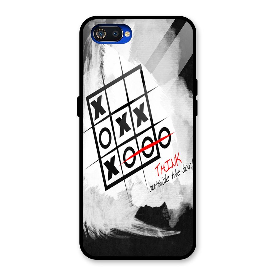 Think Box Glass Back Case for Realme C2