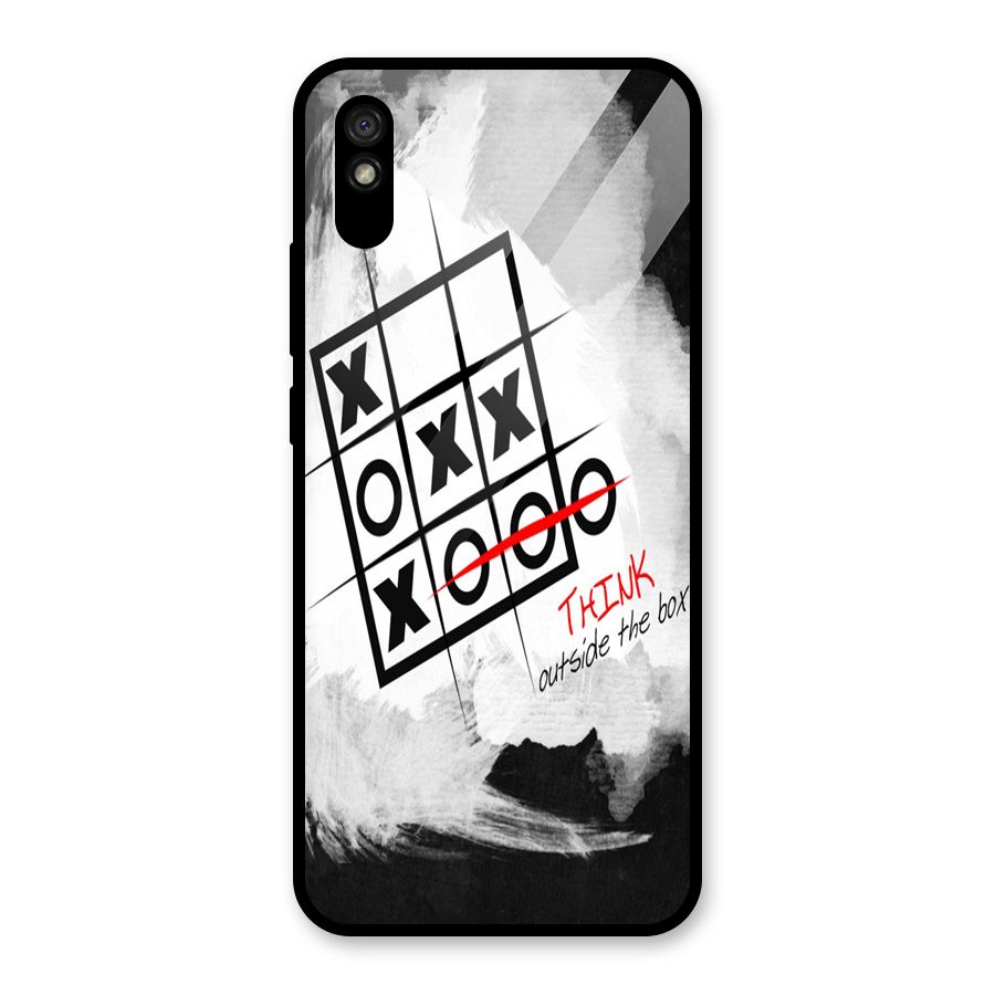 Think Box Glass Back Case for Redmi 9i