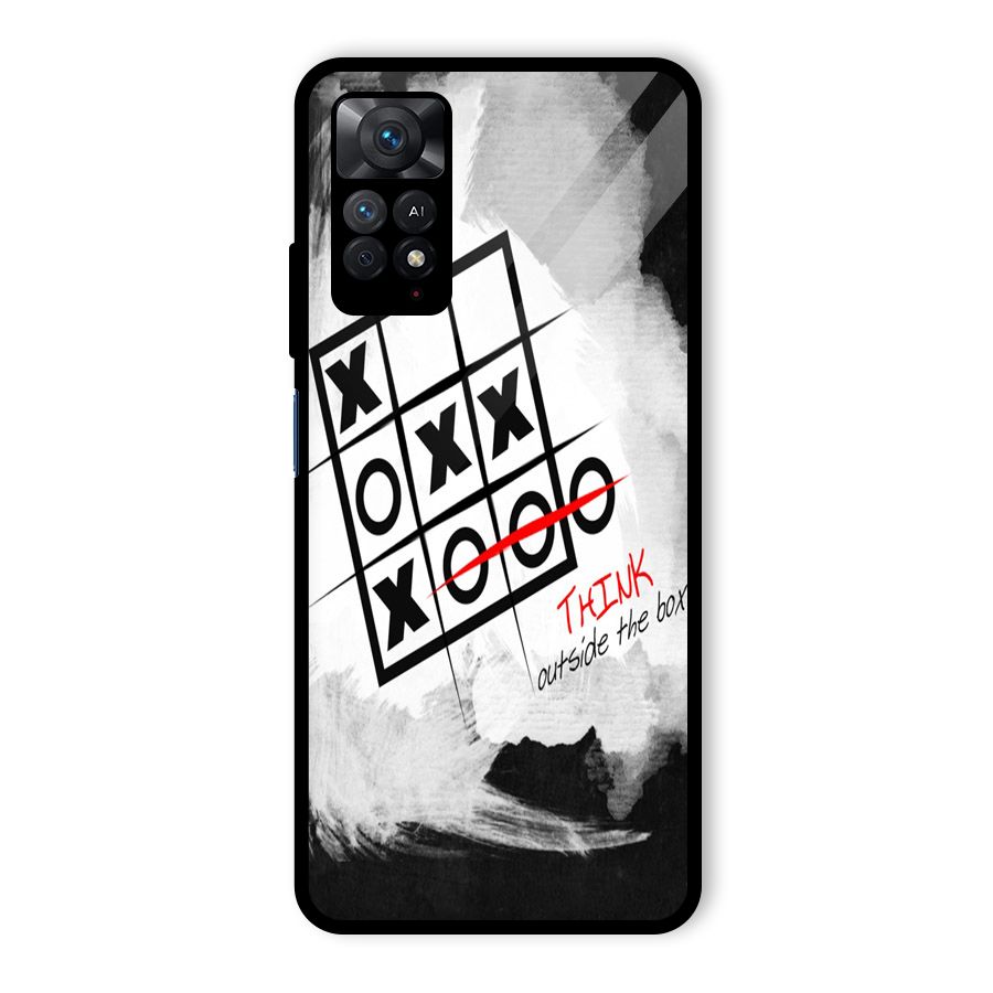Think Box Glass Back Case for Redmi Note 11 Pro