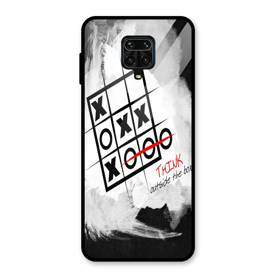Think Box Glass Back Case for Redmi Note 9 Pro