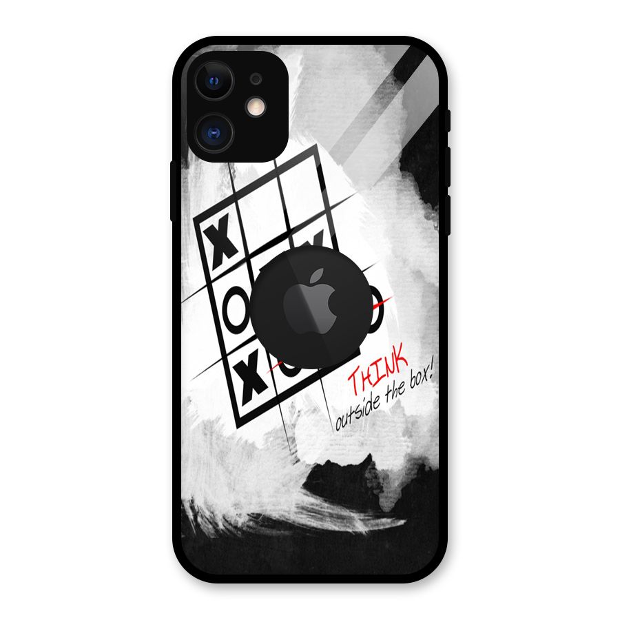 Think Box Glass Back Case for iPhone 11 Logo Cut