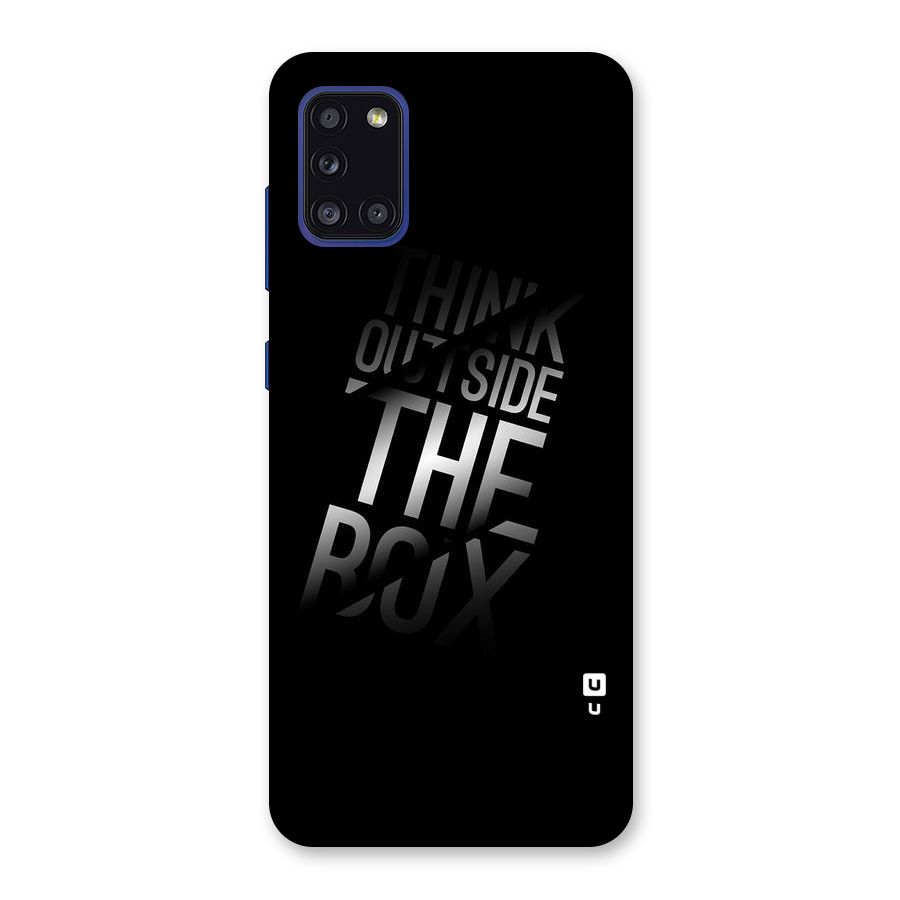 Think Outside The Box Back Case for Galaxy A31