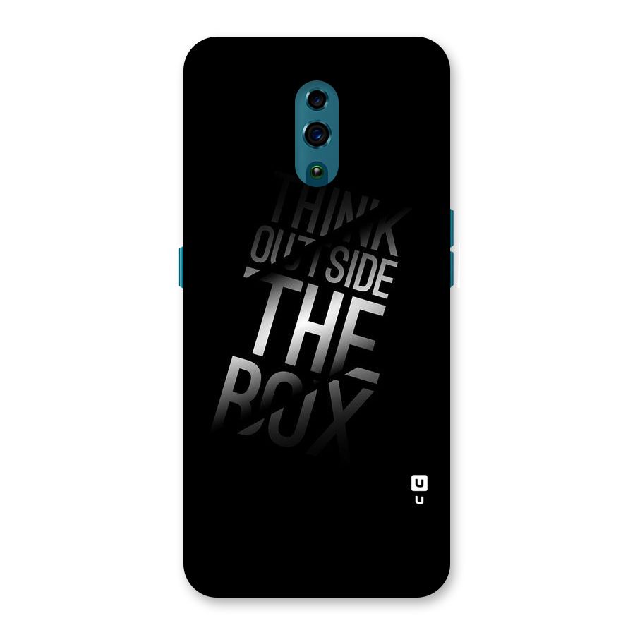 Think Outside The Box Back Case for Oppo Reno