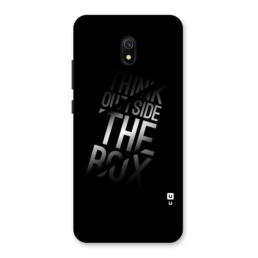 Think Outside The Box Back Case for Redmi 8A
