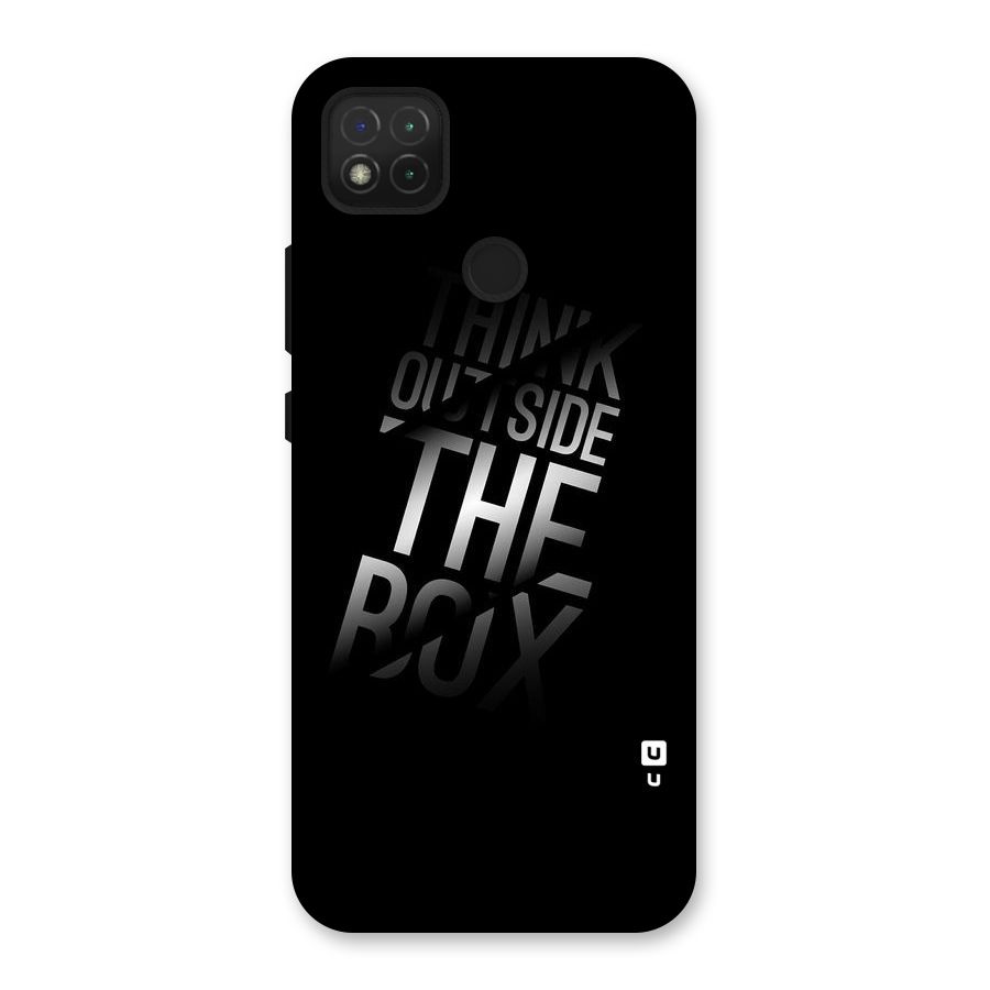 Think Outside The Box Back Case for Redmi 9C