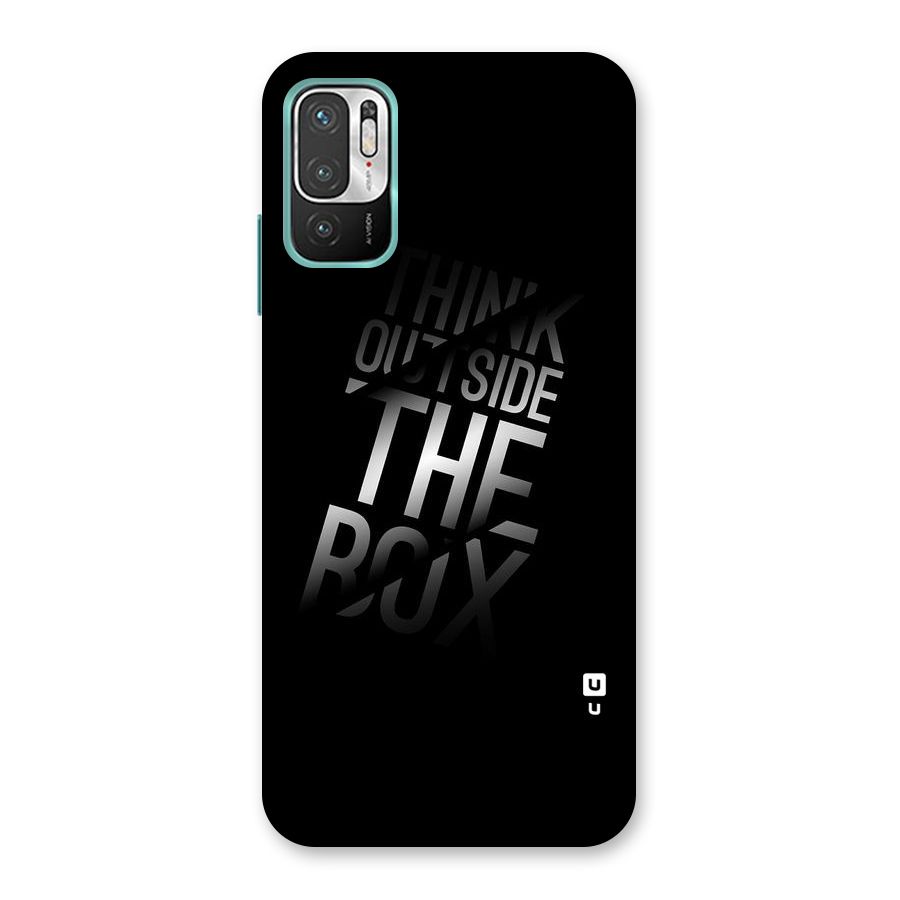 Think Outside The Box Back Case for Redmi Note 10T 5G