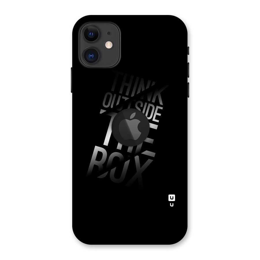 Think Outside The Box Back Case for iPhone 11 Logo Cut