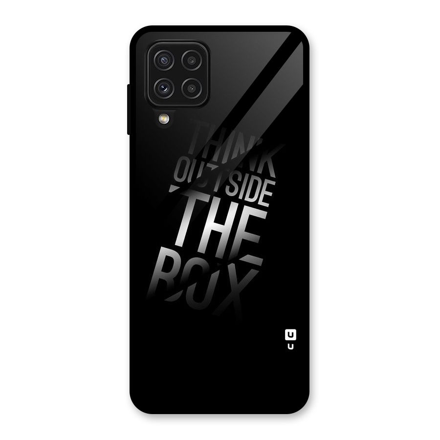 Think Outside The Box Glass Back Case for Galaxy A22 4G