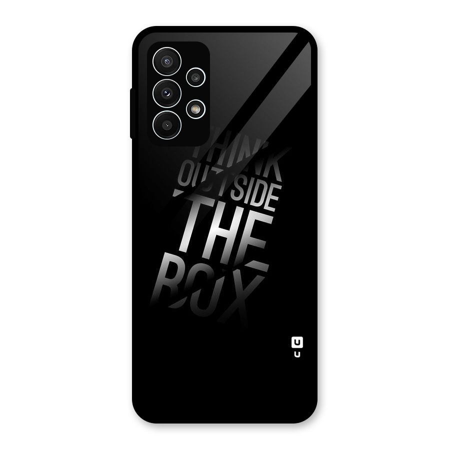 Think Outside The Box Glass Back Case for Galaxy A23