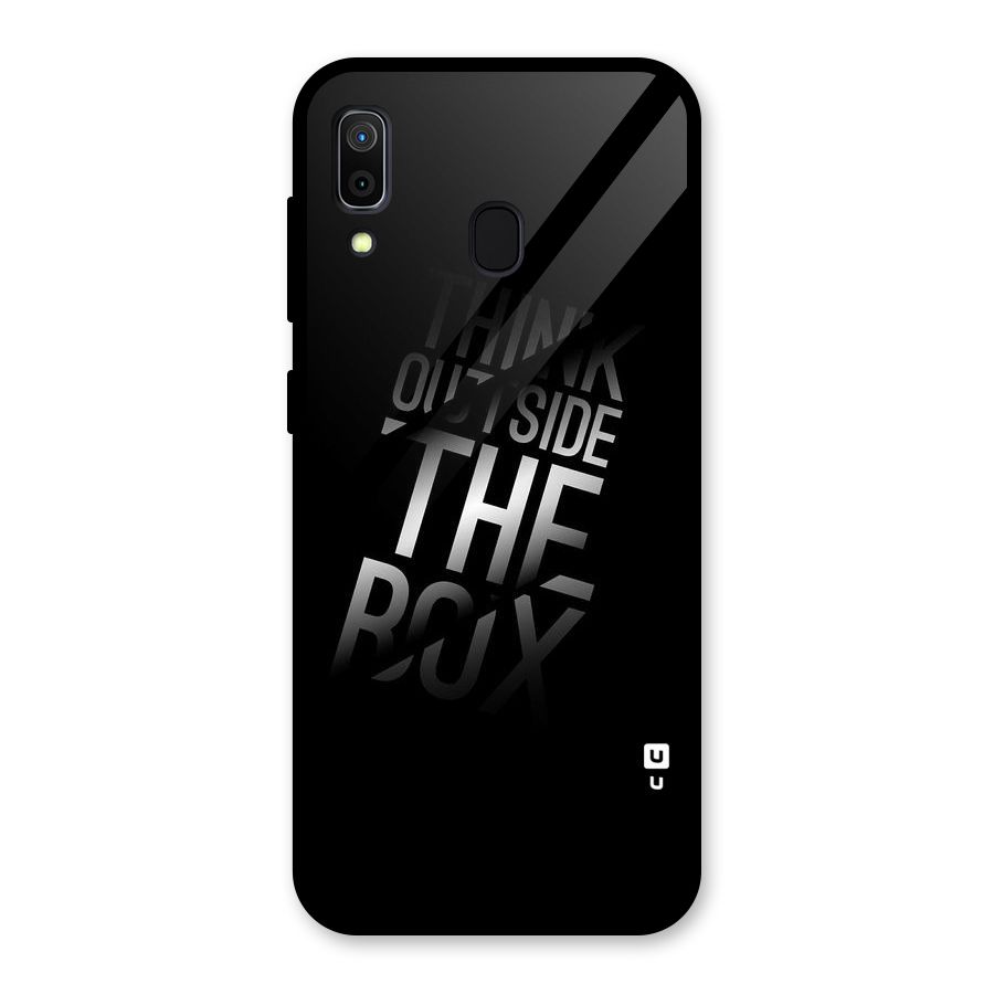 Think Outside The Box Glass Back Case for Galaxy A30