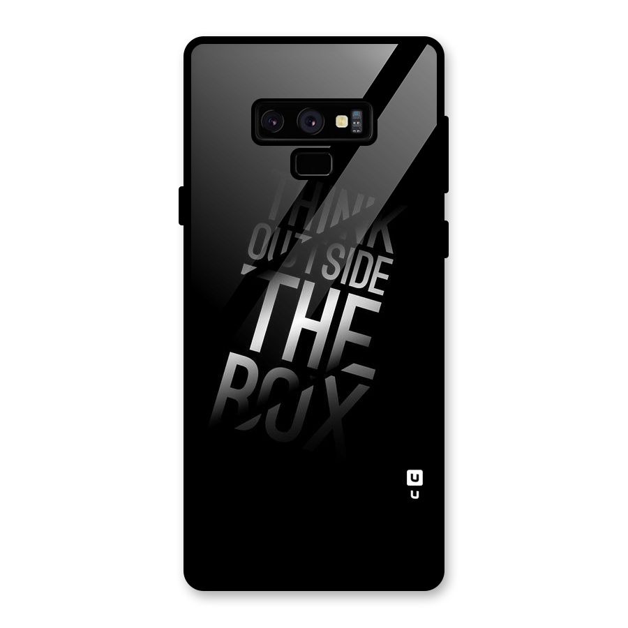 Think Outside The Box Glass Back Case for Galaxy Note 9