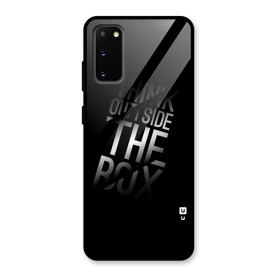 Think Outside The Box Glass Back Case for Galaxy S20