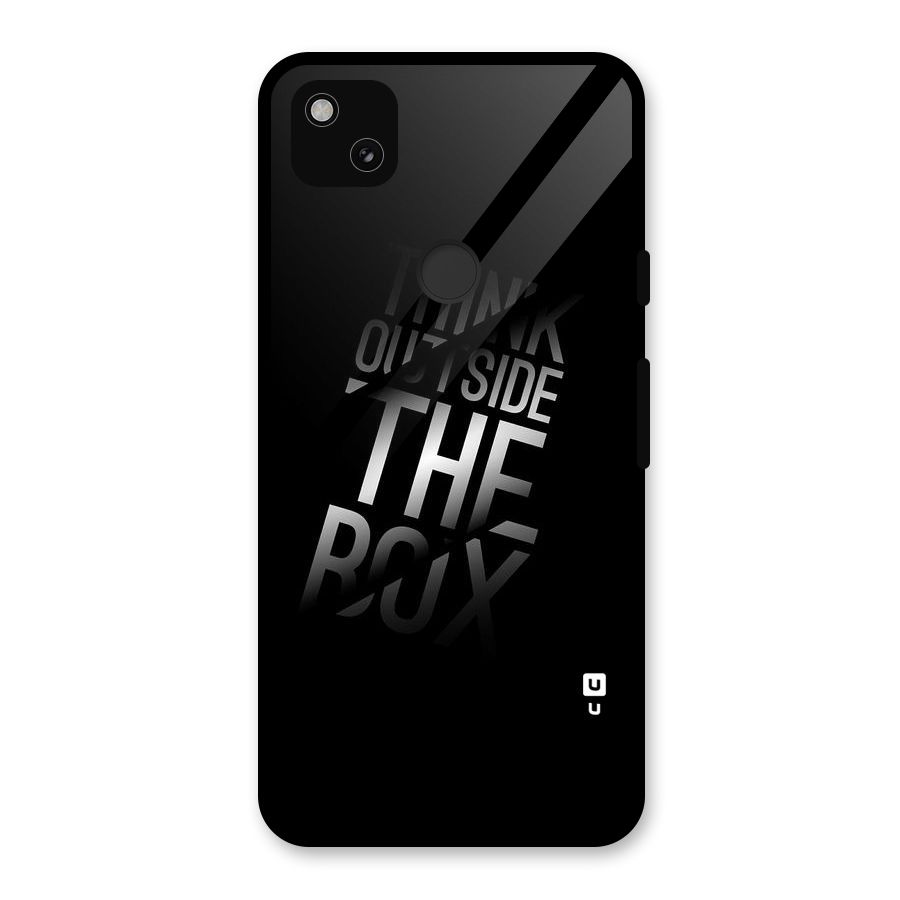 Think Outside The Box Glass Back Case for Google Pixel 4a