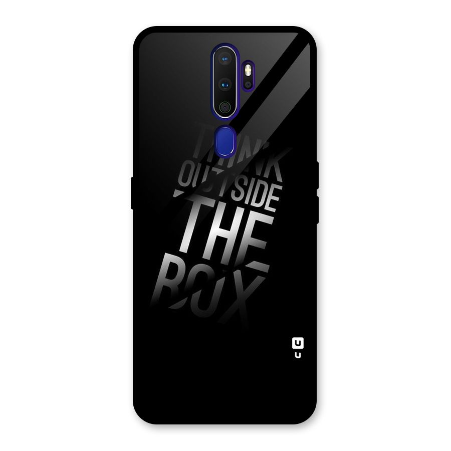 Think Outside The Box Glass Back Case for Oppo A9 (2020)