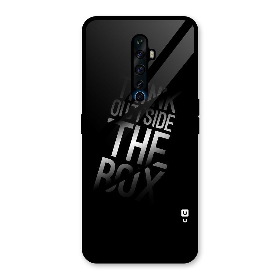 Think Outside The Box Glass Back Case for Oppo Reno2 F