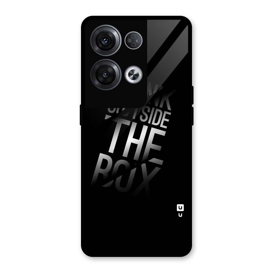 Think Outside The Box Glass Back Case for Oppo Reno8 Pro 5G
