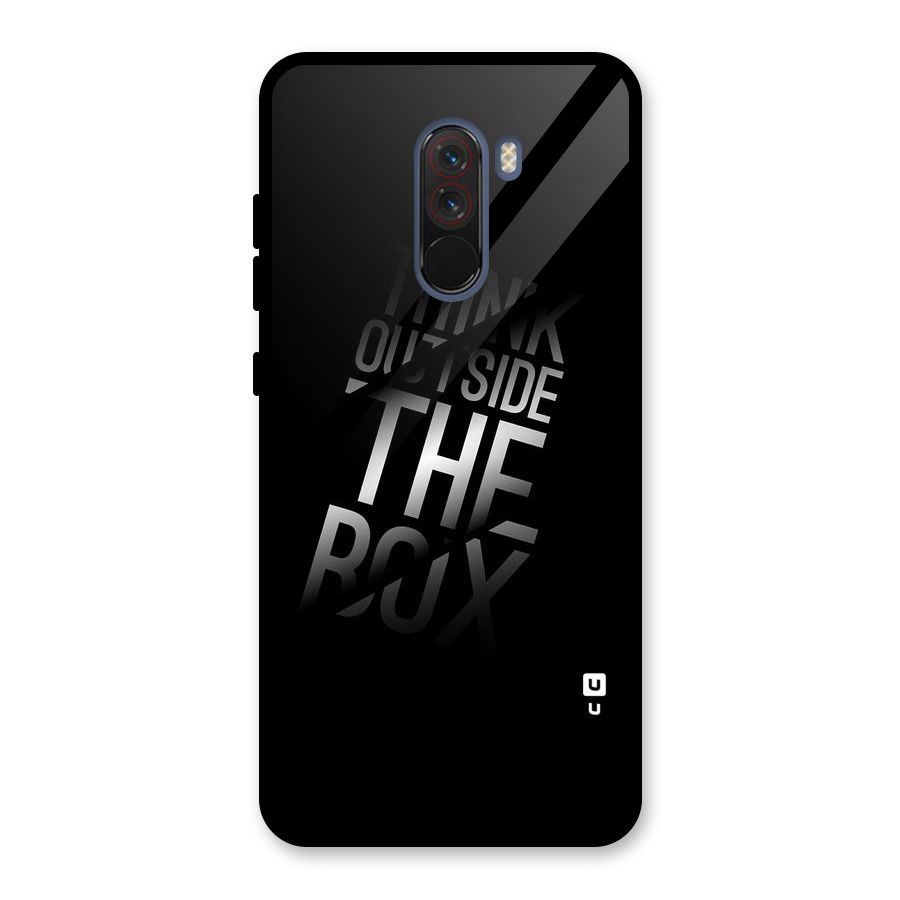 Think Outside The Box Glass Back Case for Poco F1