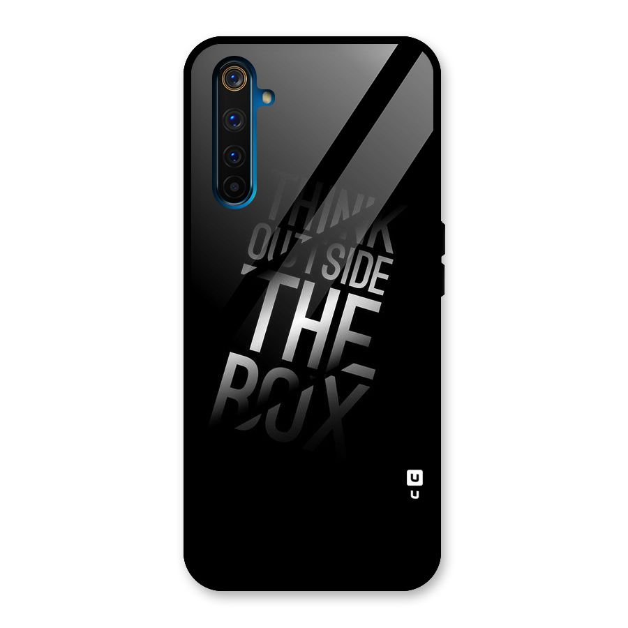 Think Outside The Box Glass Back Case for Realme 6 Pro