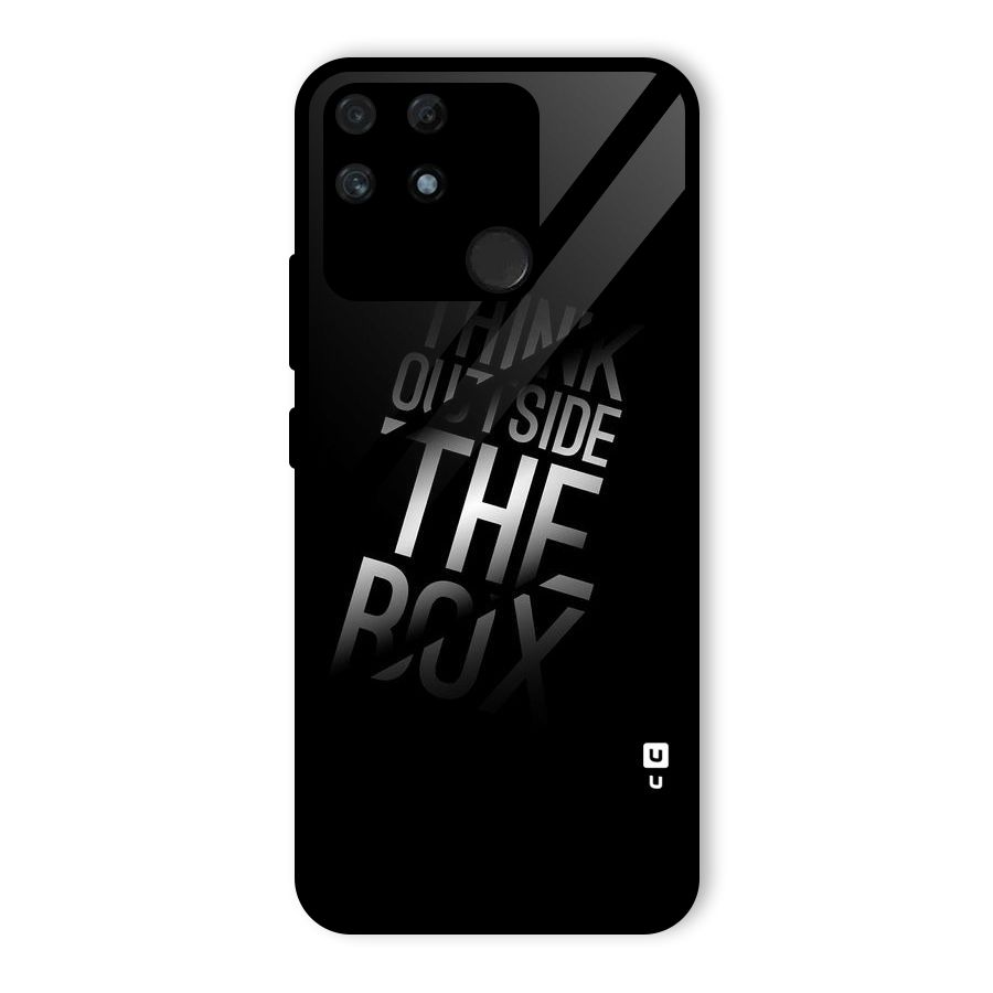 Think Outside The Box Glass Back Case for Realme Narzo 50A