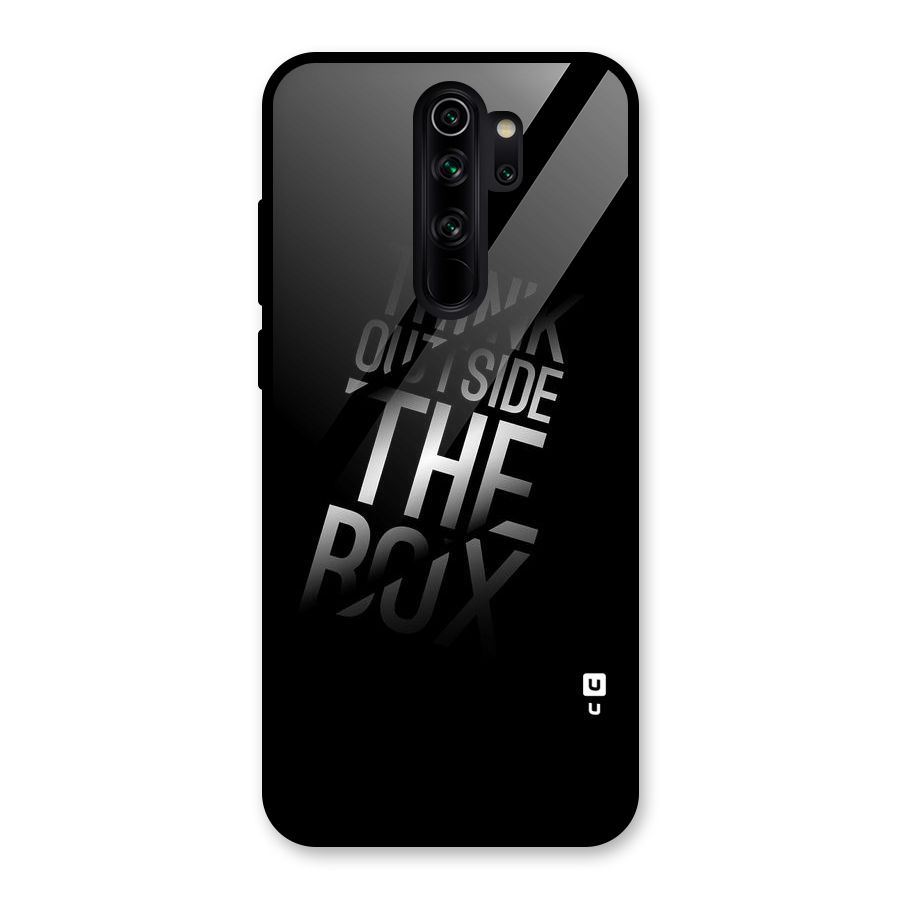 Think Outside The Box Glass Back Case for Redmi Note 8 Pro