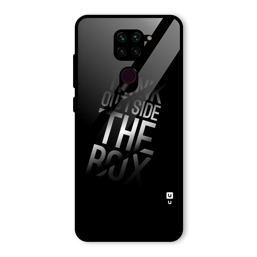 Think Outside The Box Glass Back Case for Redmi Note 9