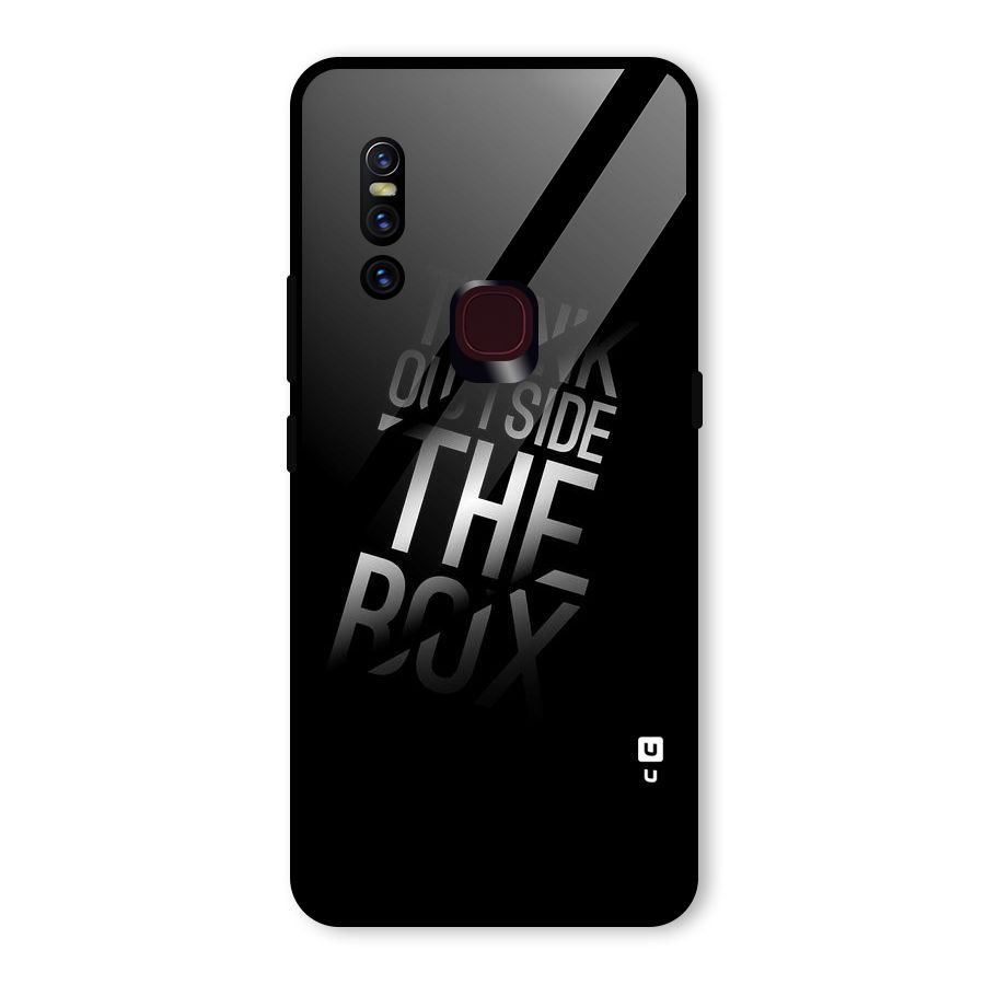 Think Outside The Box Glass Back Case for Vivo V15