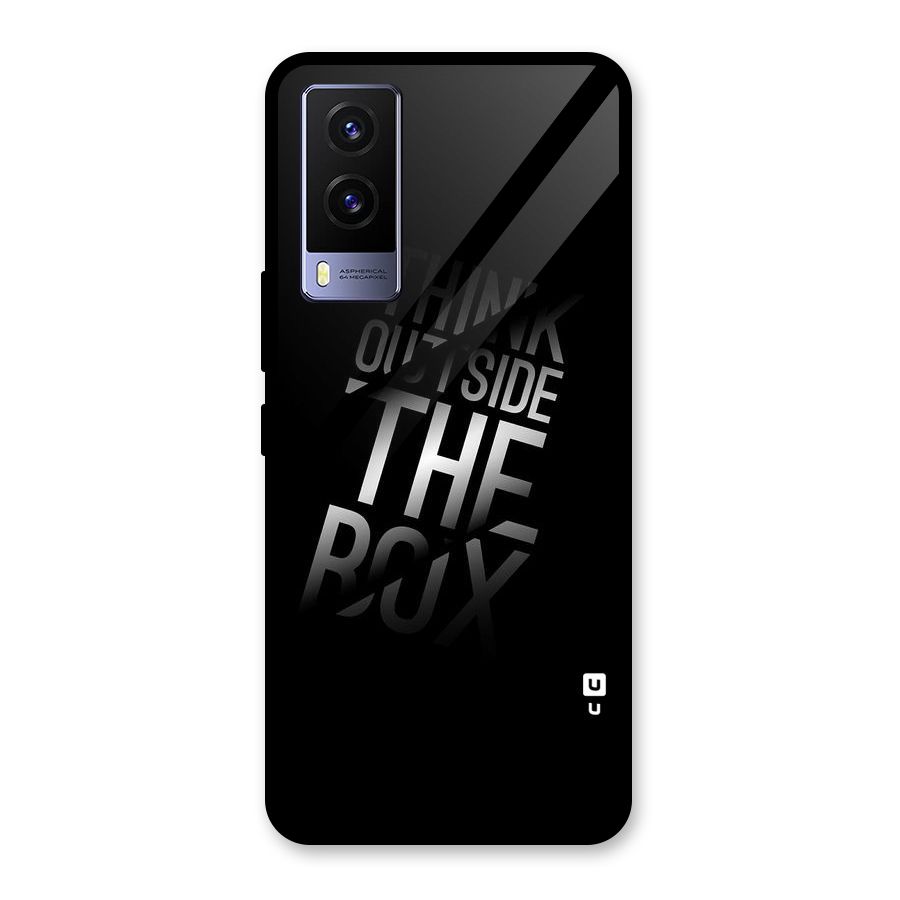 Think Outside The Box Glass Back Case for Vivo V21e 5G
